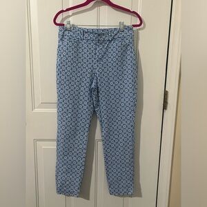 Old Navy High-Rise Pixie Skinny Pants - Blue/White - Size 6 - EUC